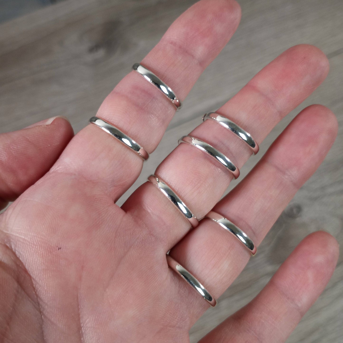 Rose Quartz Ring 925 Sterling Silver "Boho Chic"