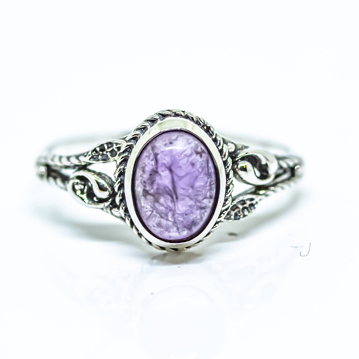 Amethyst Ring 925 Sterling Silver