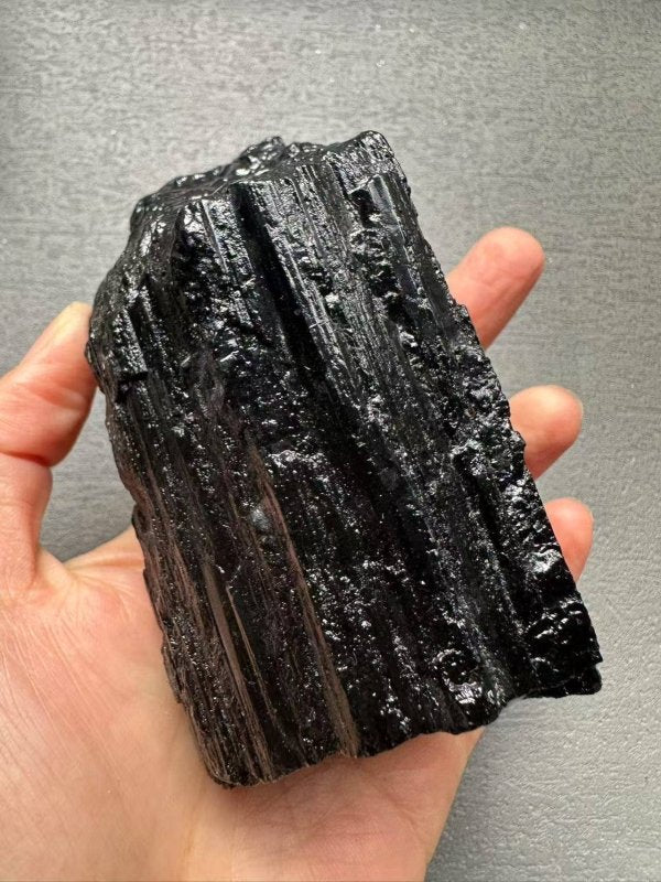 AAAAA Top Quality Large Natural Raw Black Tourmaline Crystal - Crystals Australia
