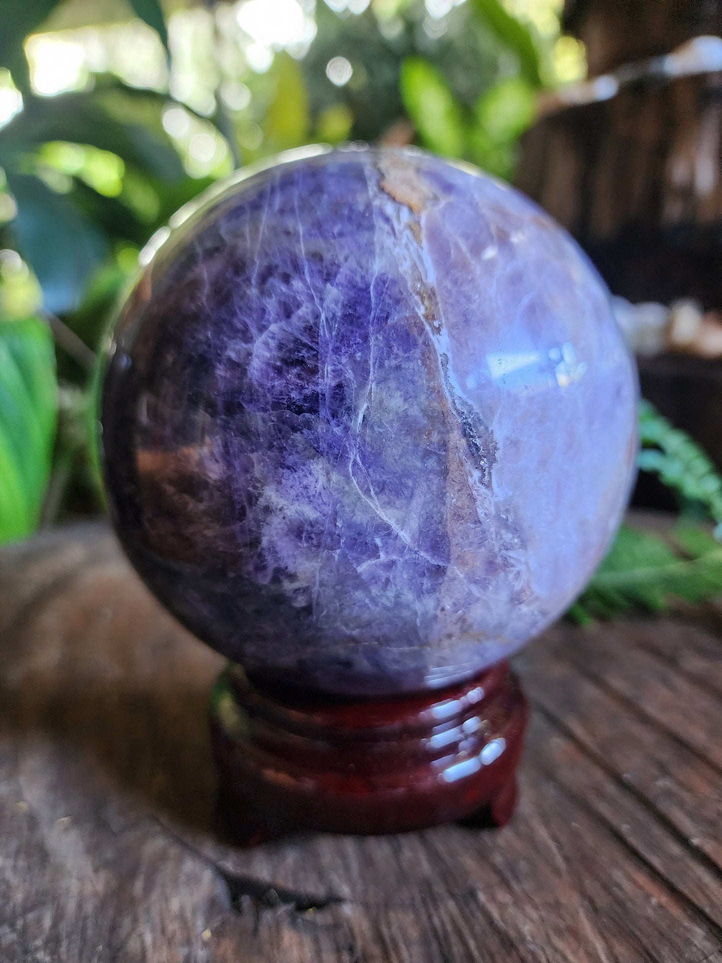 Crystals Amethyst Lace Agate Sphere 1435g 10cm Australia