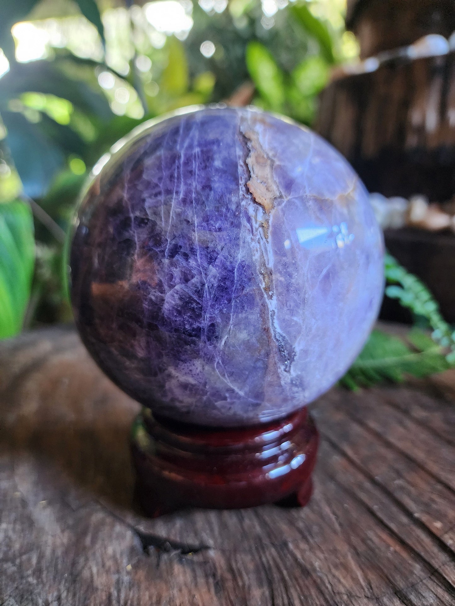 Crystals Amethyst Lace Agate Sphere 1435g 10cm Australia