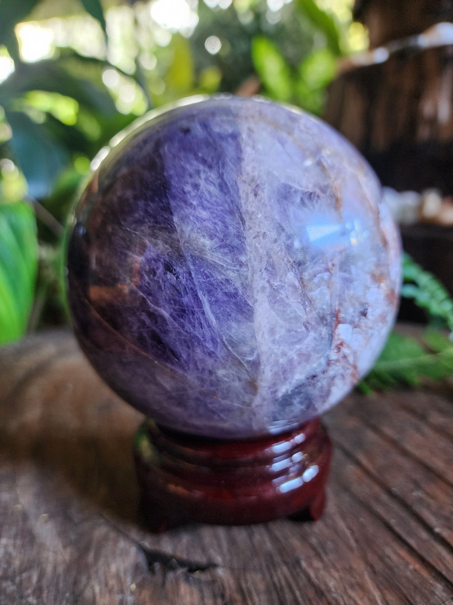 Crystals Amethyst Lace Agate Sphere 1435g 10cm Australia