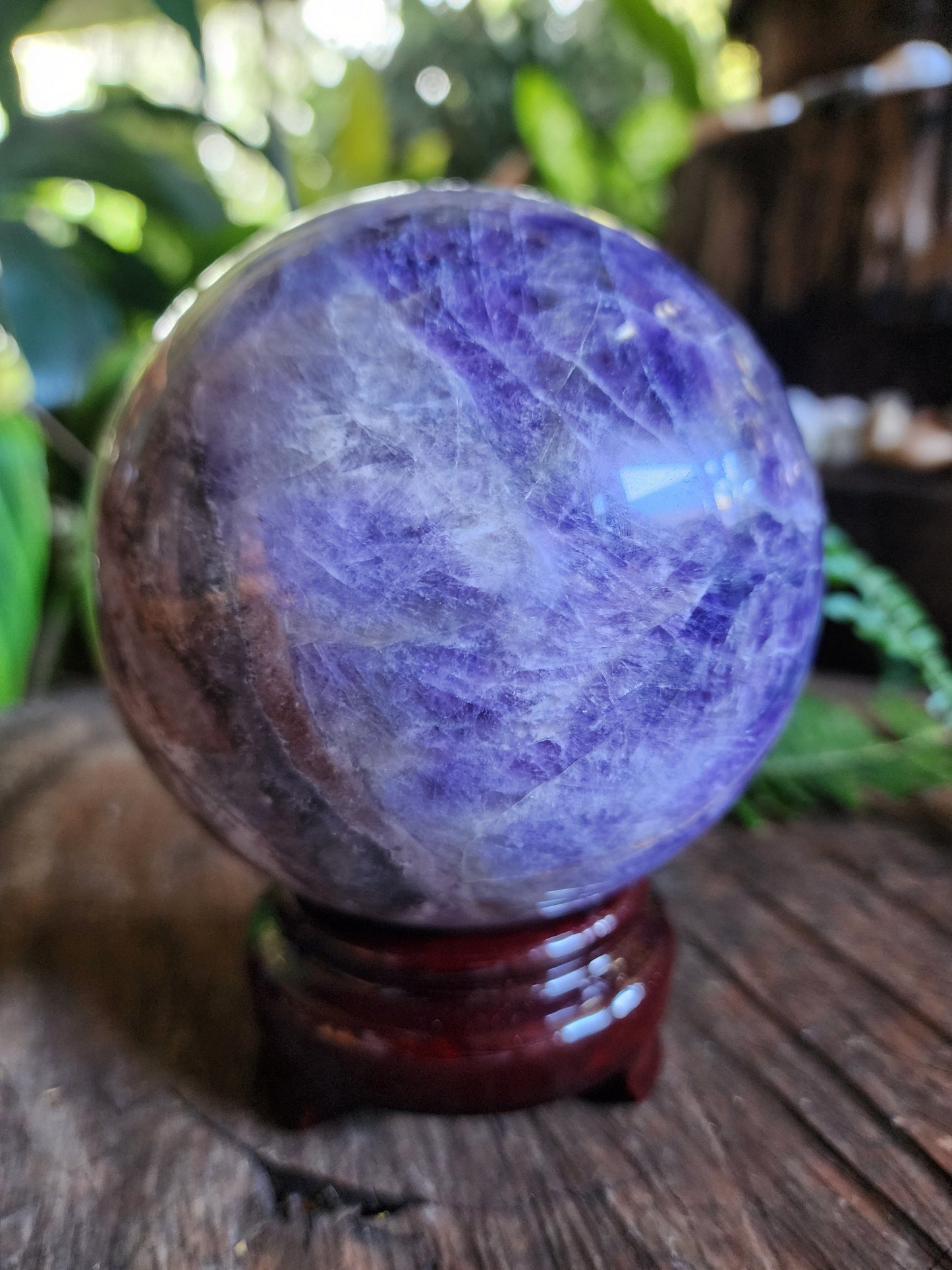 Crystals Amethyst Lace Agate Sphere 1435g 10cm Australia
