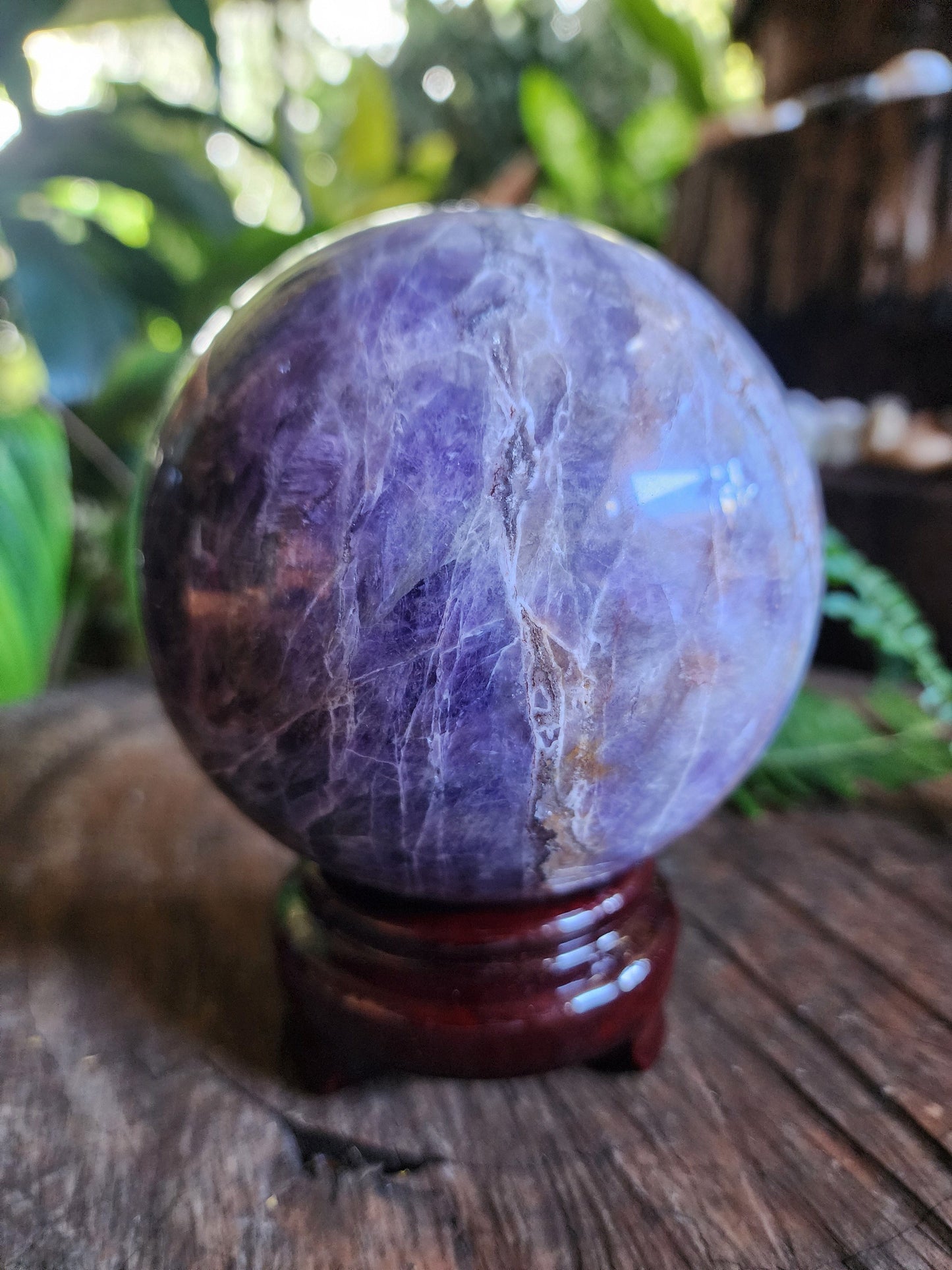 Crystals Amethyst Lace Agate Sphere 1435g 10cm Australia