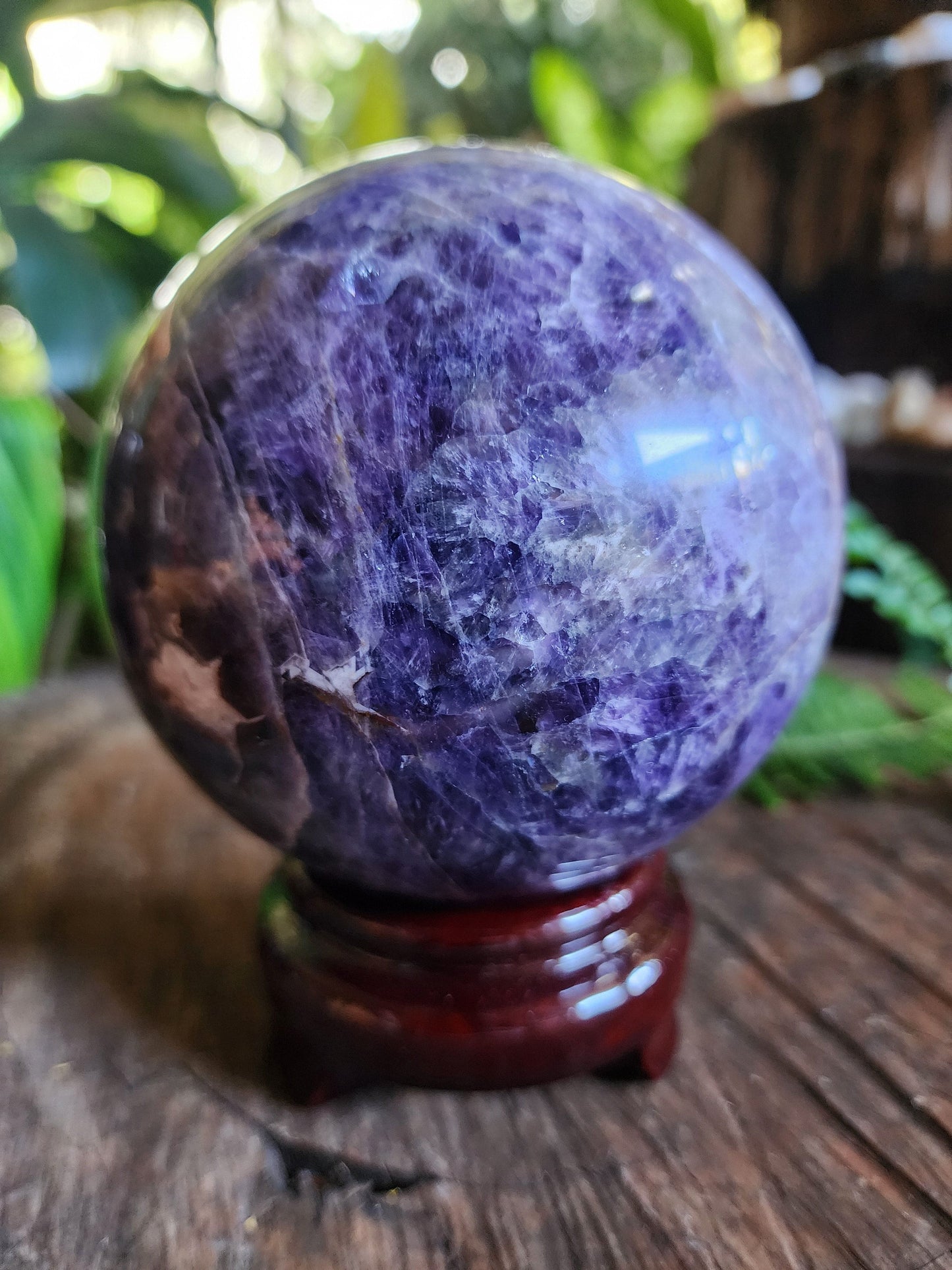 Crystals Amethyst Lace Agate Sphere 1435g 10cm Australia