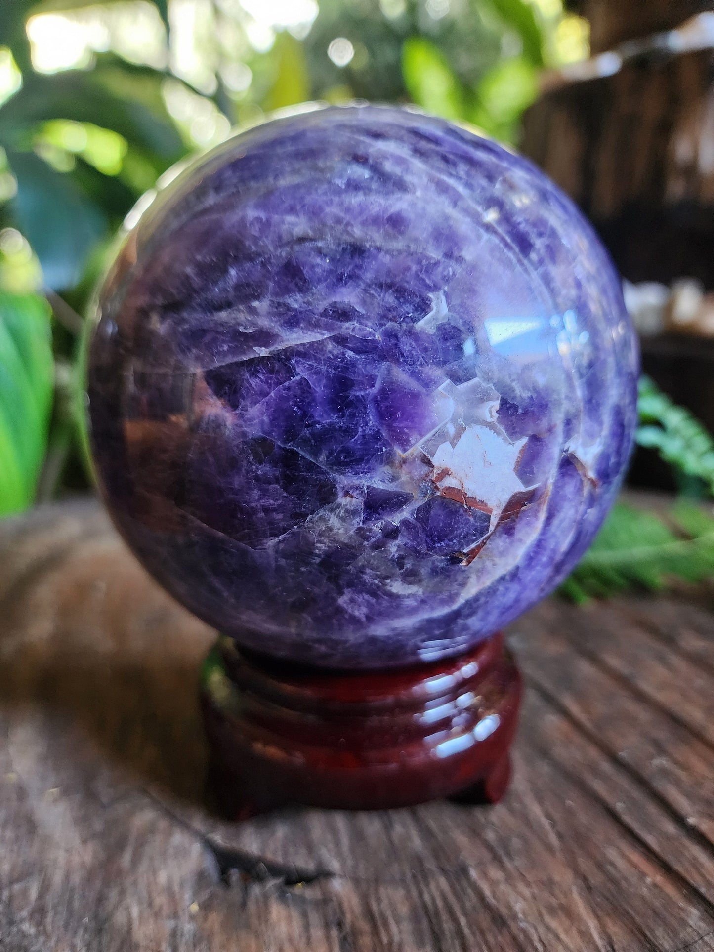 Crystals Amethyst Lace Agate Sphere 1435g 10cm Australia