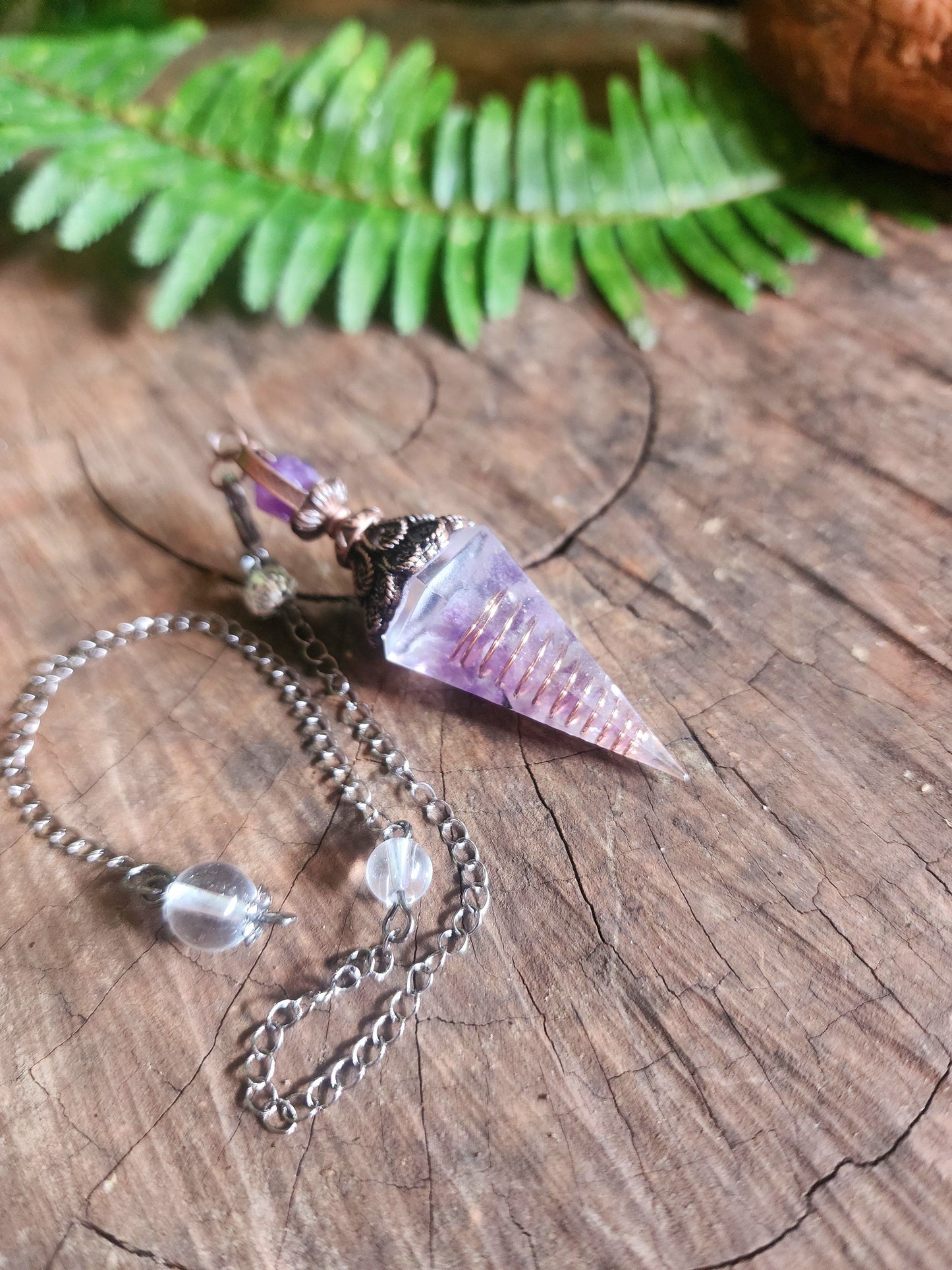 Crystals Amethyst Orgonite Pendulum Australia