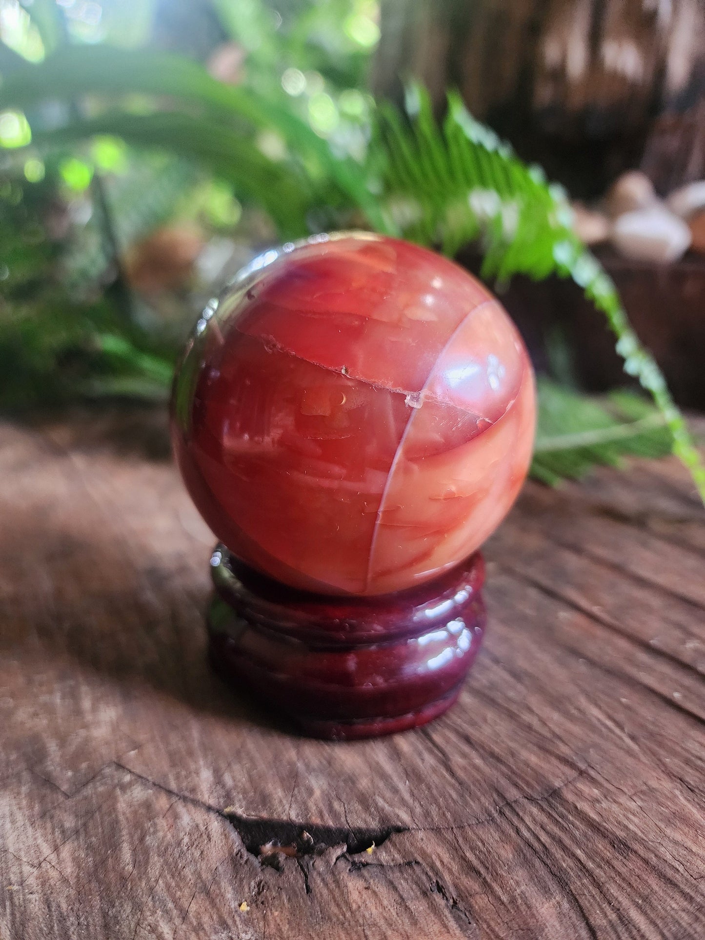 Crystals Carnelian Sphere 305g Australia