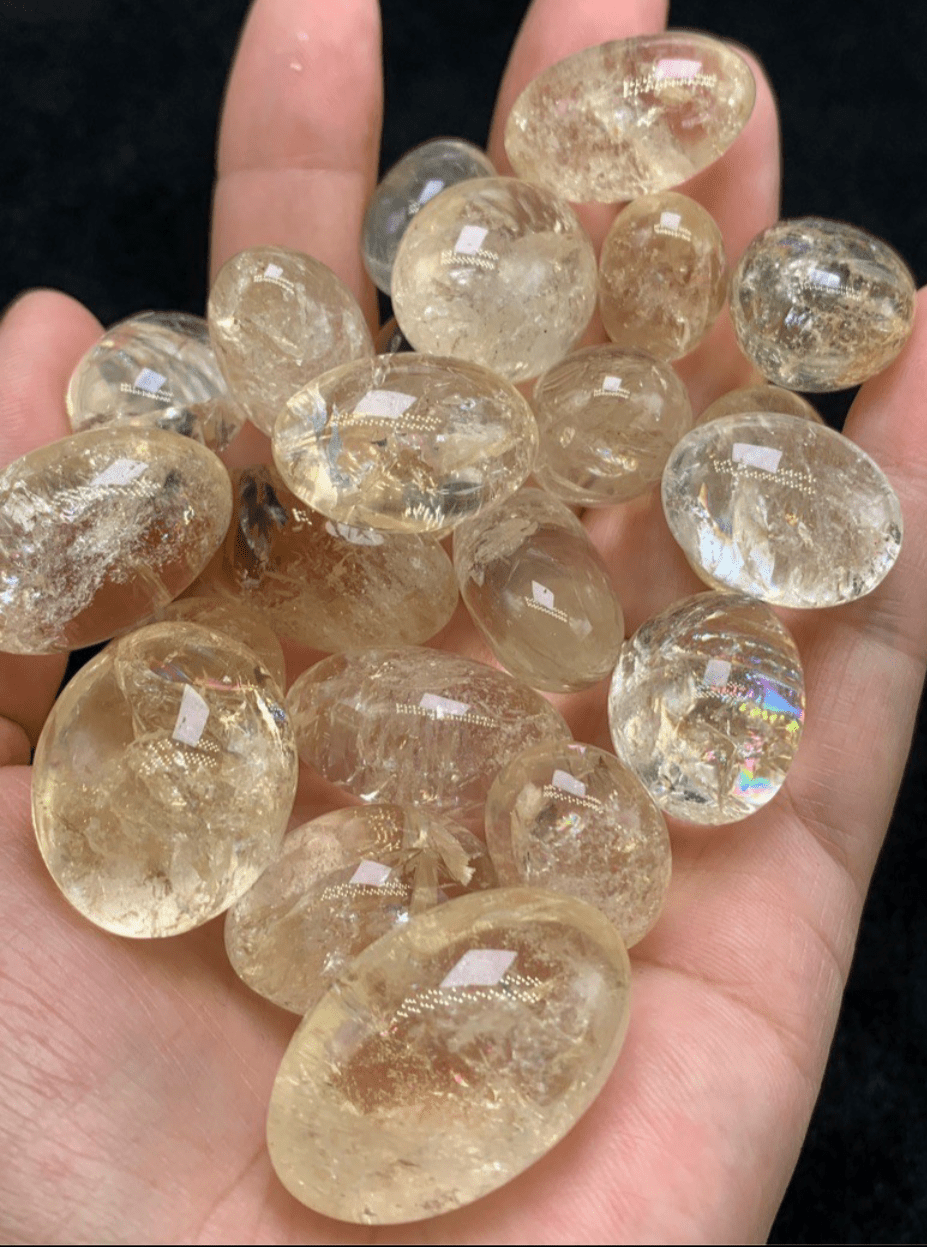 Crystals Citrine Azeztulite Tumble Stones Australia