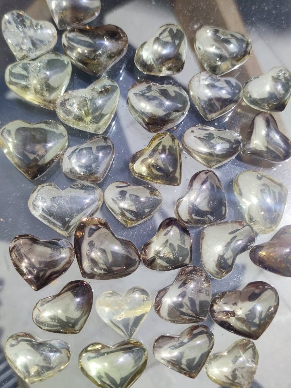 Citrine Crystal Carved Love Heart - Brazil - Crystals Australia