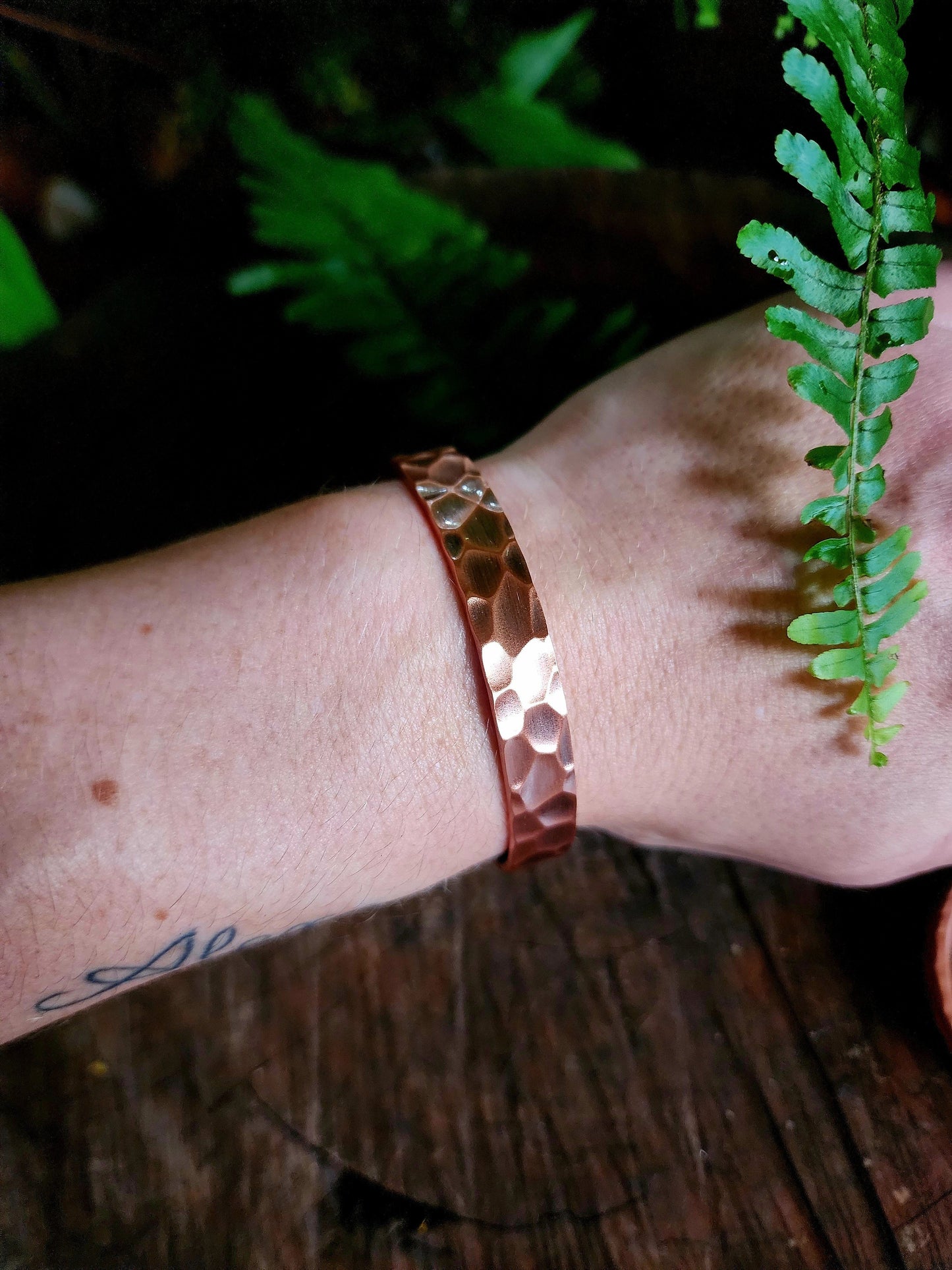 Accessories Copper Magnetic Hammered Bracelet Australia