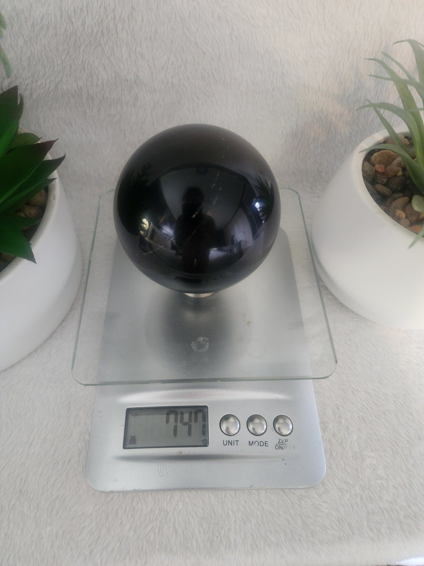 Crystals Golden Sheen Black Obsidian Sphere 747g Australia