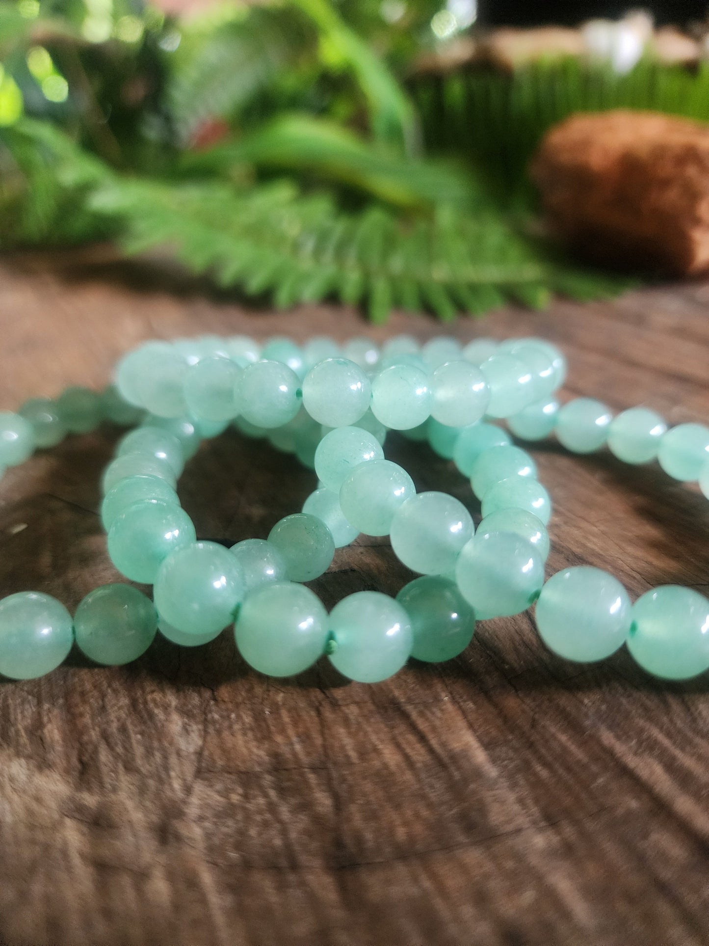 Crystals Green Aventurine Bracelet 8mm