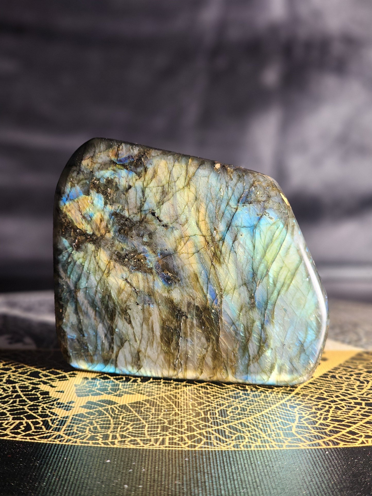Crystals Labradorite Freeform Polished Slab 685g Australia