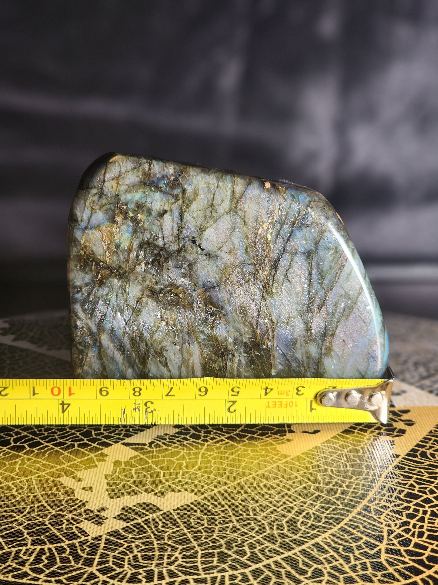 Crystals Labradorite Freeform Polished Slab 685g Australia