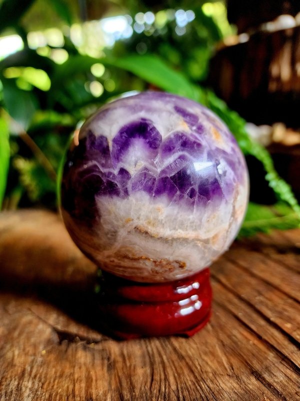 Large Amethyst Crystal Sphere 8cm - Crystals Australia