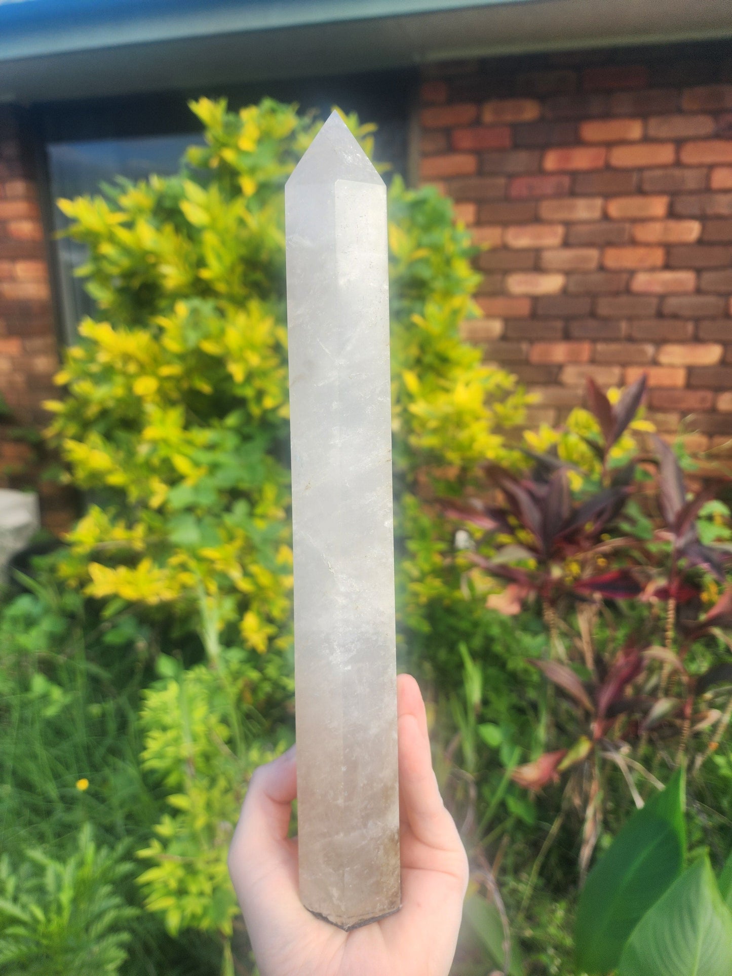 Crystals Large Smoky Citrine Quartz Crystal Tower Point 1000g 28cm Australia