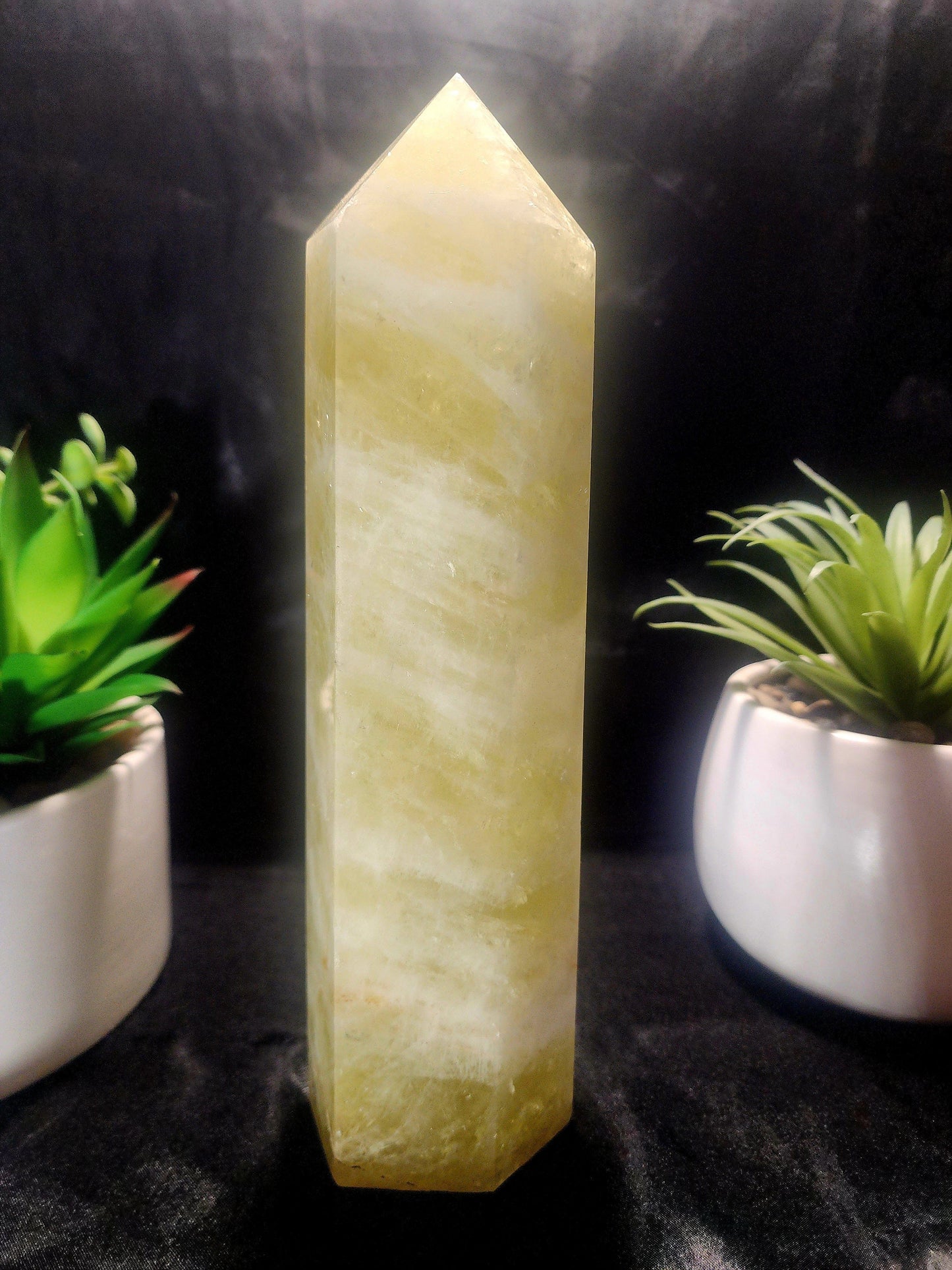 Large Smoky Citrine Quartz Crystal Tower Point 1511g 24cm Australia
