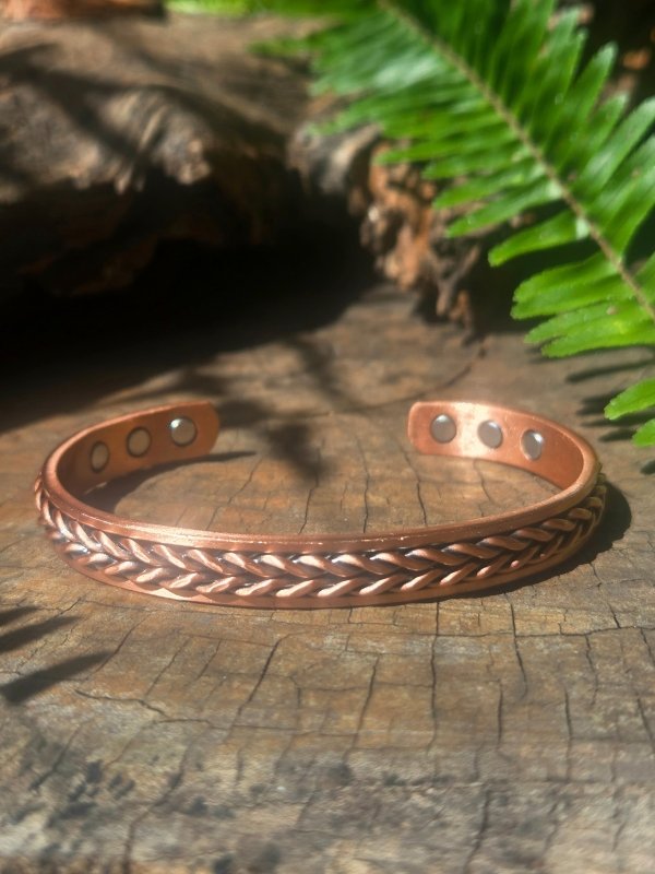 Magnetic Pure Copper Bracelet - Braided - Jewellery Australia