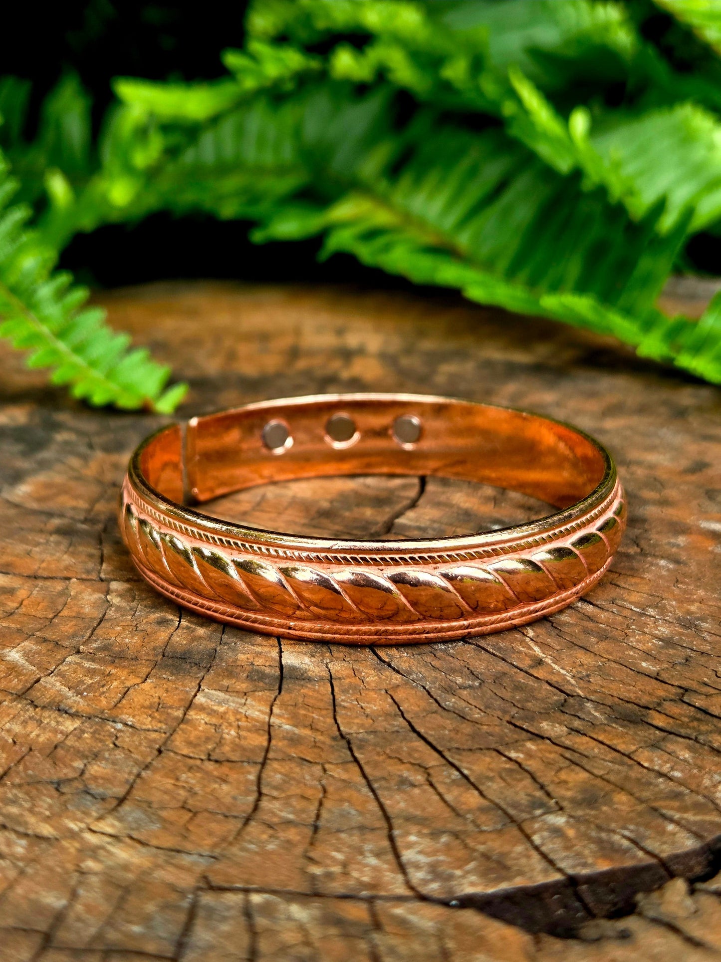 Jewellery Magnetic Pure Copper Cuff Bracelet