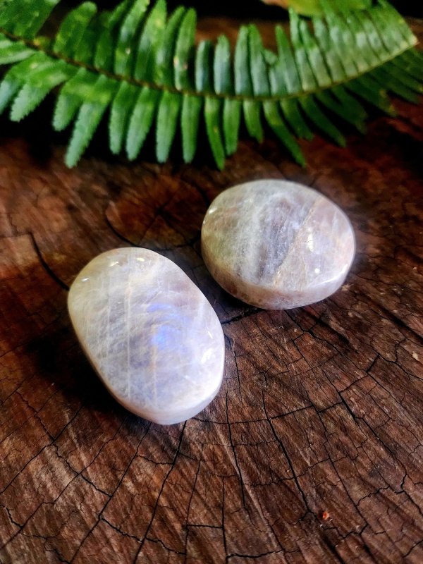 Moonstone Crystal Palm Stone - Crystals Australia