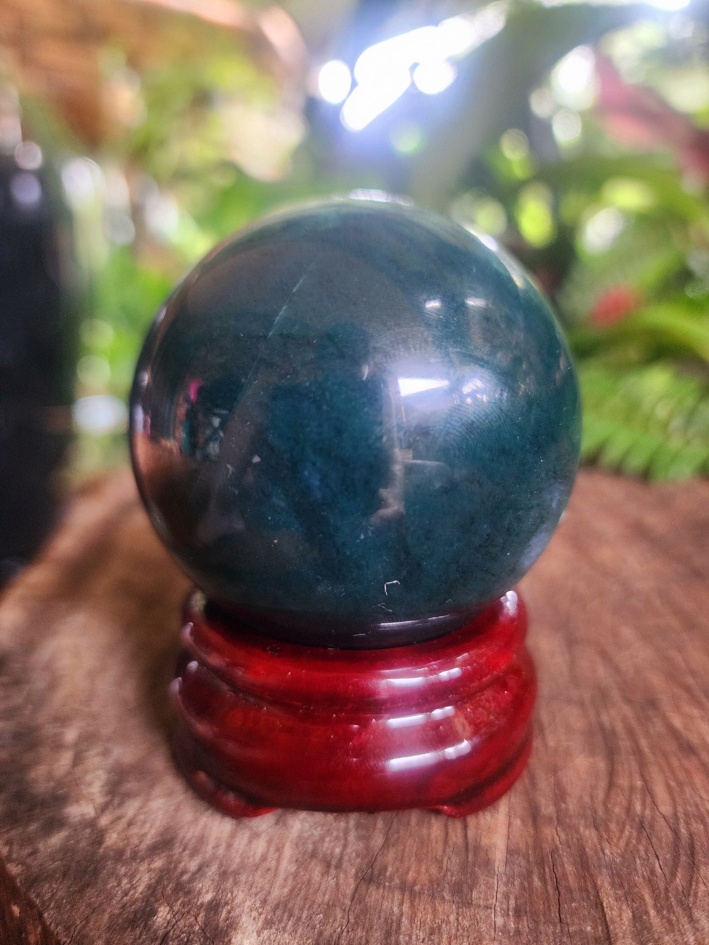 Moss Agate Crystal Sphere 291g Australia