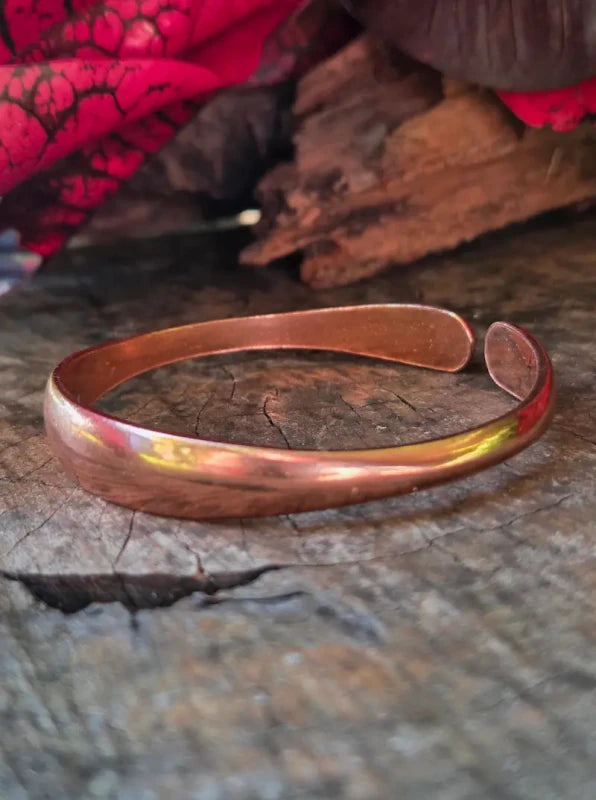Pure Copper Cuff Bracelet - Plain - Jewellery Australia