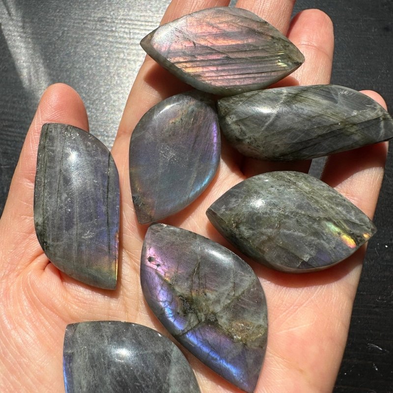 Purple Labradorite Crystal Cabochon - Crystals Australia