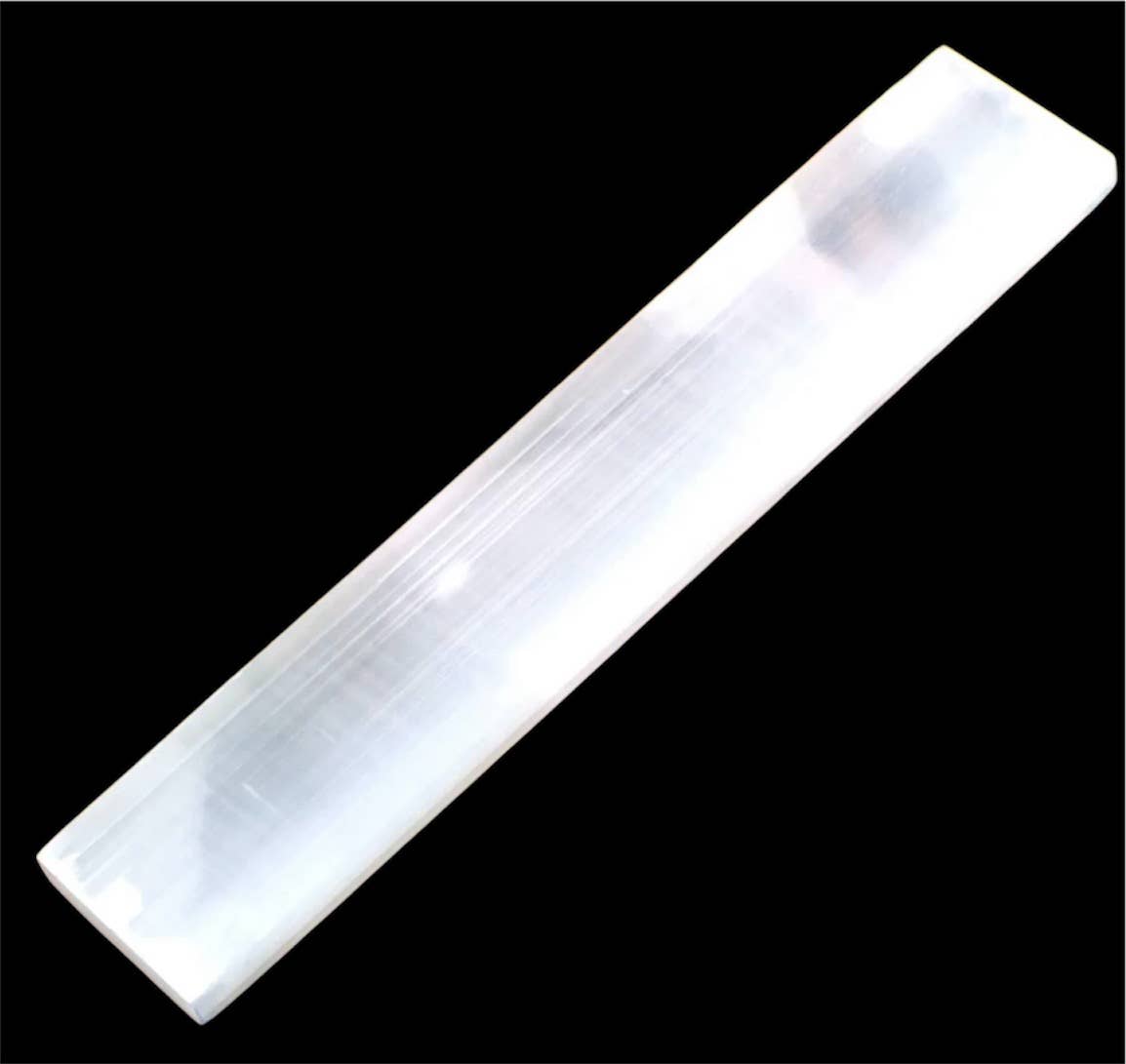 Crystals Selenite Charging Bar Flat 19cm Australia