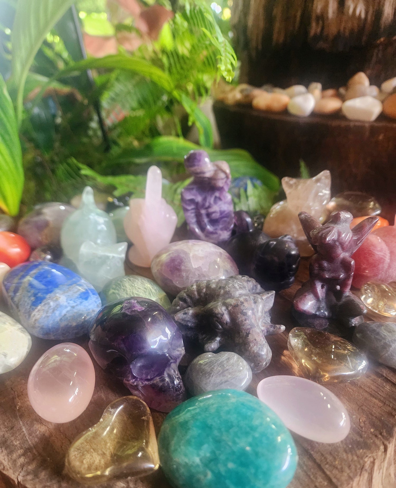 Crystal carvings