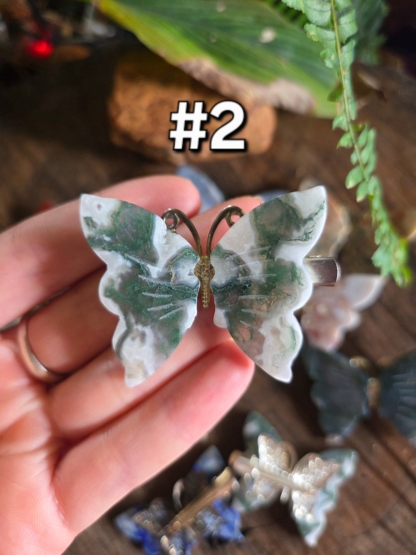 Crystal Butterfly Hairclips