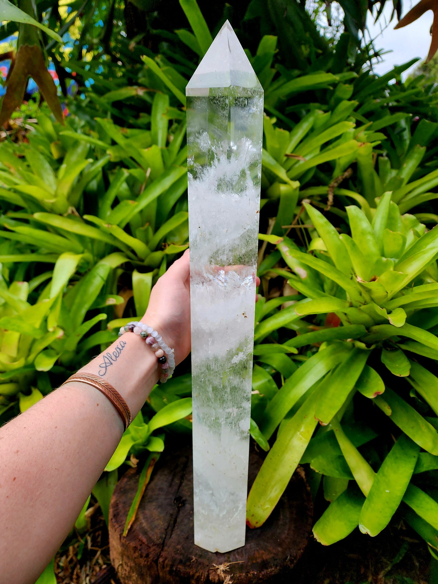 Large Clear Quartz Tower Point 51cm