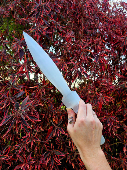 Crystals Selenite Crystal Ceremonial Athame/Knife Healing Wand Large