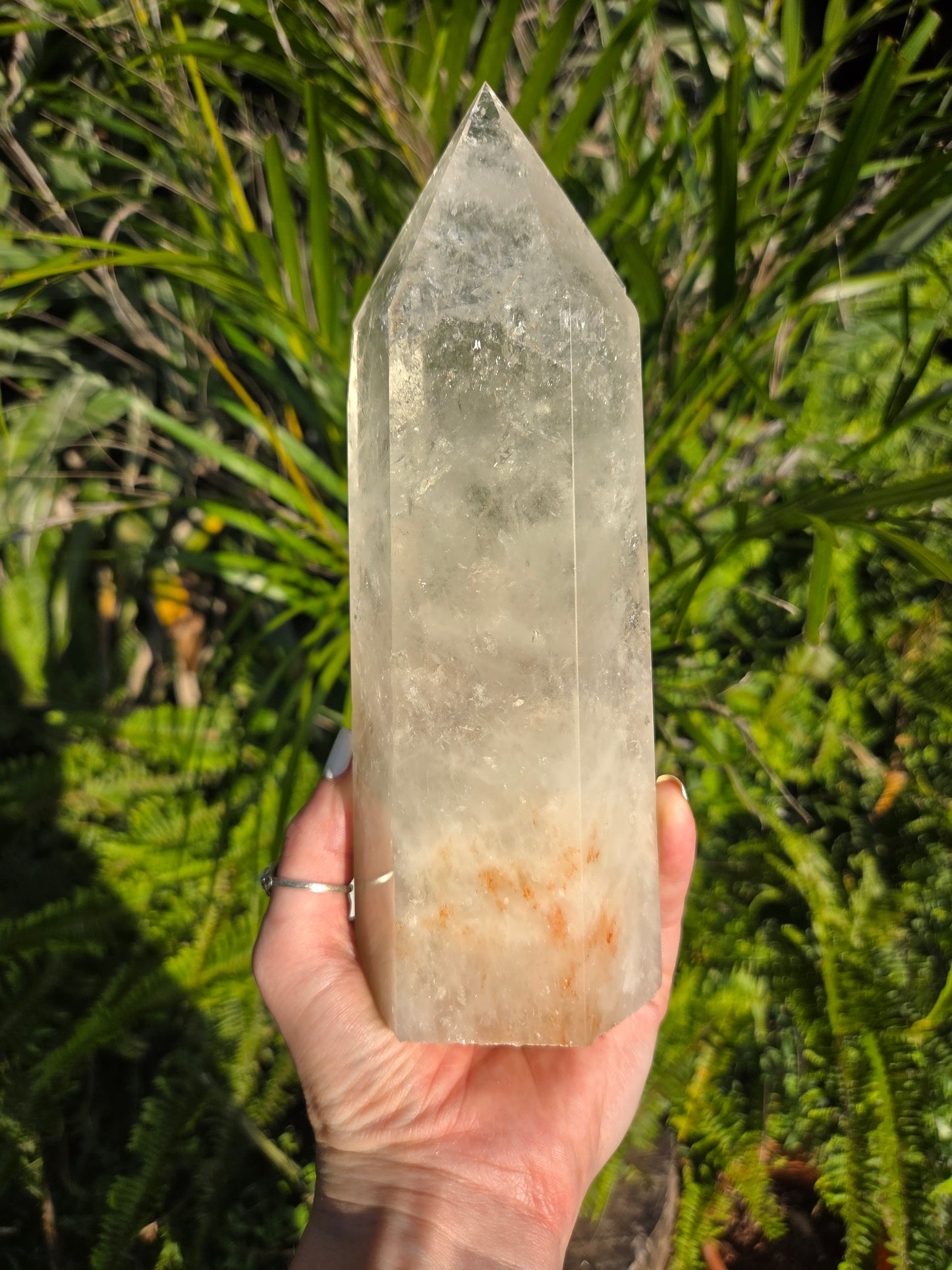 Large Clear Quartz Tower Point Generator