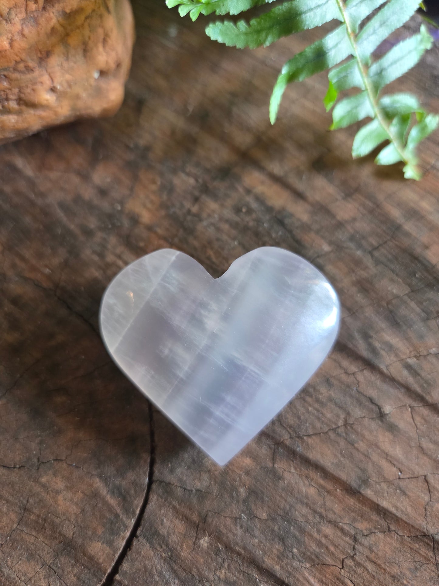 Rose Quartz Heart Carving