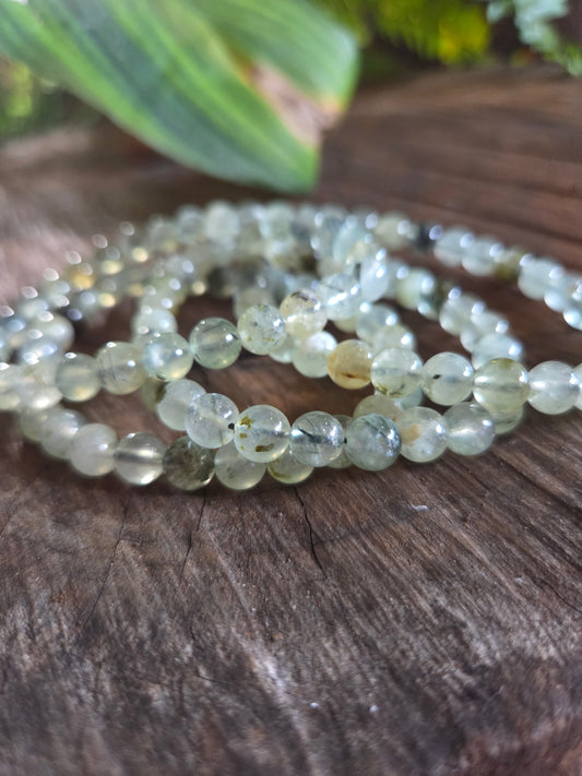 Prehnite Beaded Bracelets 6mm