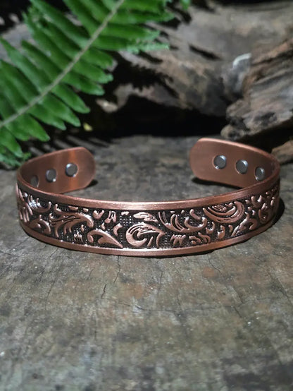 Pure Copper Bracelet Magnetic - Floral