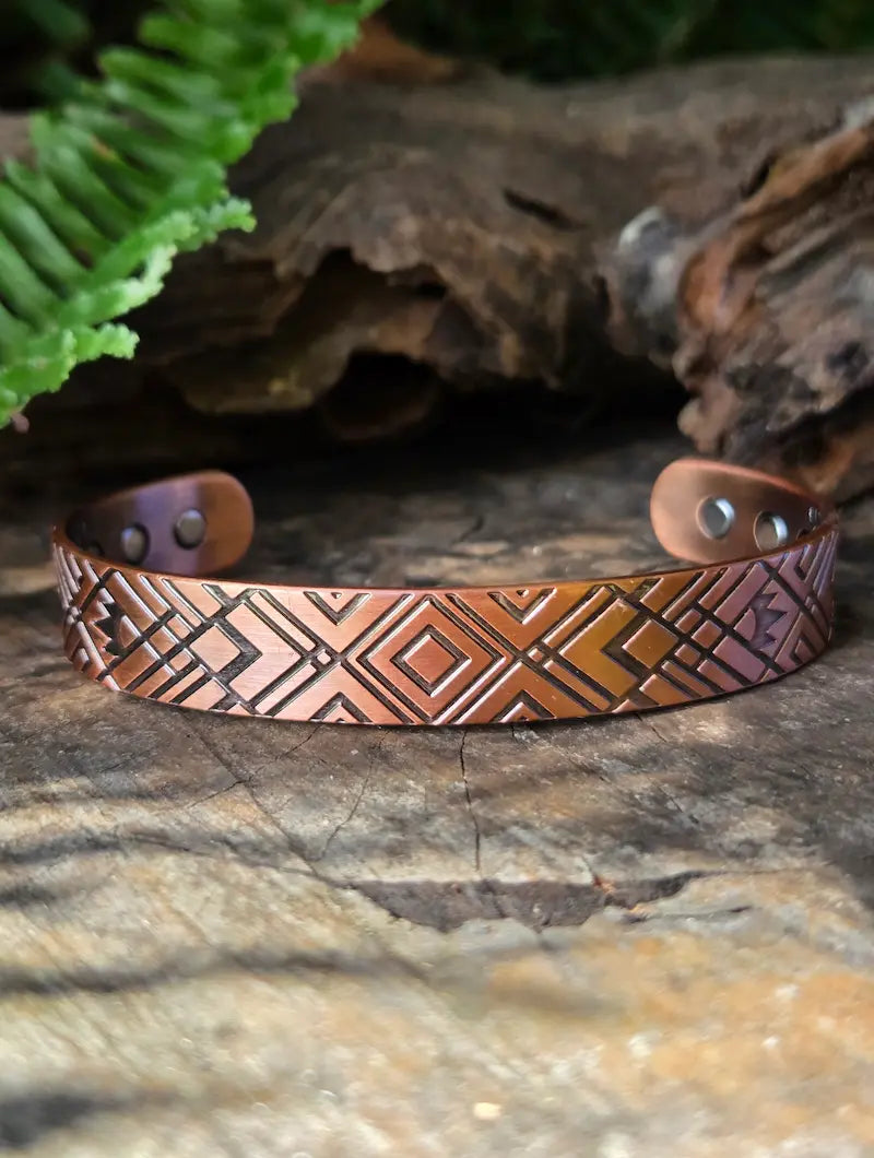 Pure Copper Magnetic Bracelet - Geometric