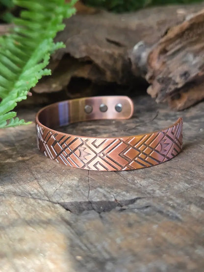 Pure Copper Magnetic Bracelet - Geometric
