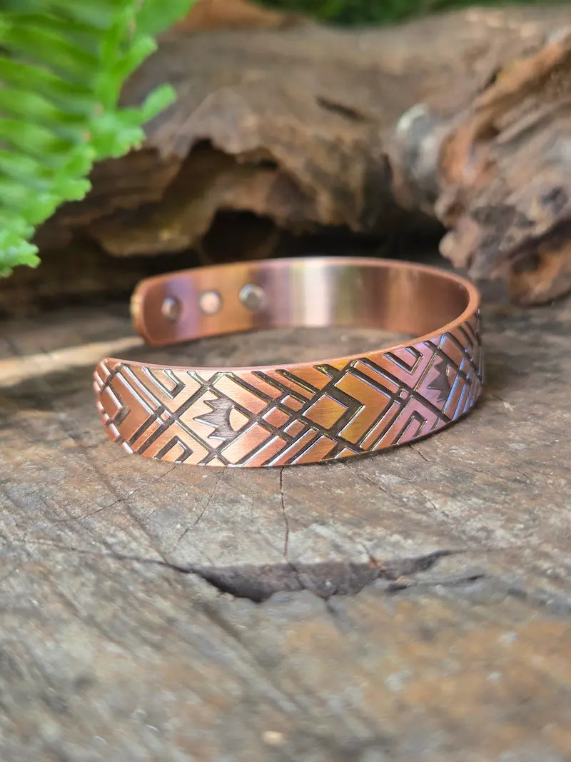 Pure Copper Magnetic Bracelet - Geometric