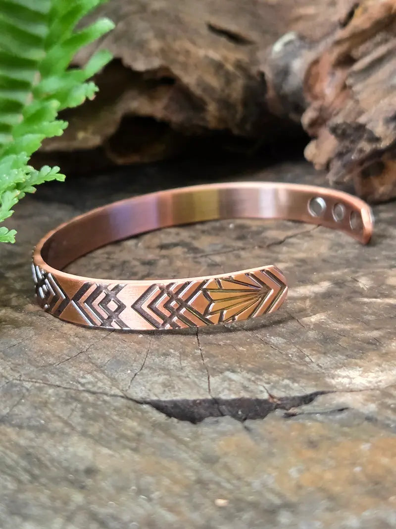 Magnetic Pure Copper Bracelet - Geometric