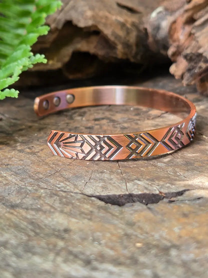 Magnetic Pure Copper Bracelet - Geometric