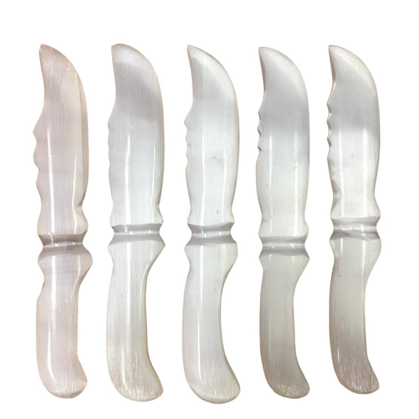 Selenite Serrated Wand/Athame/Knife