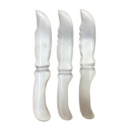 Selenite Serrated Wand/Athame/Knife
