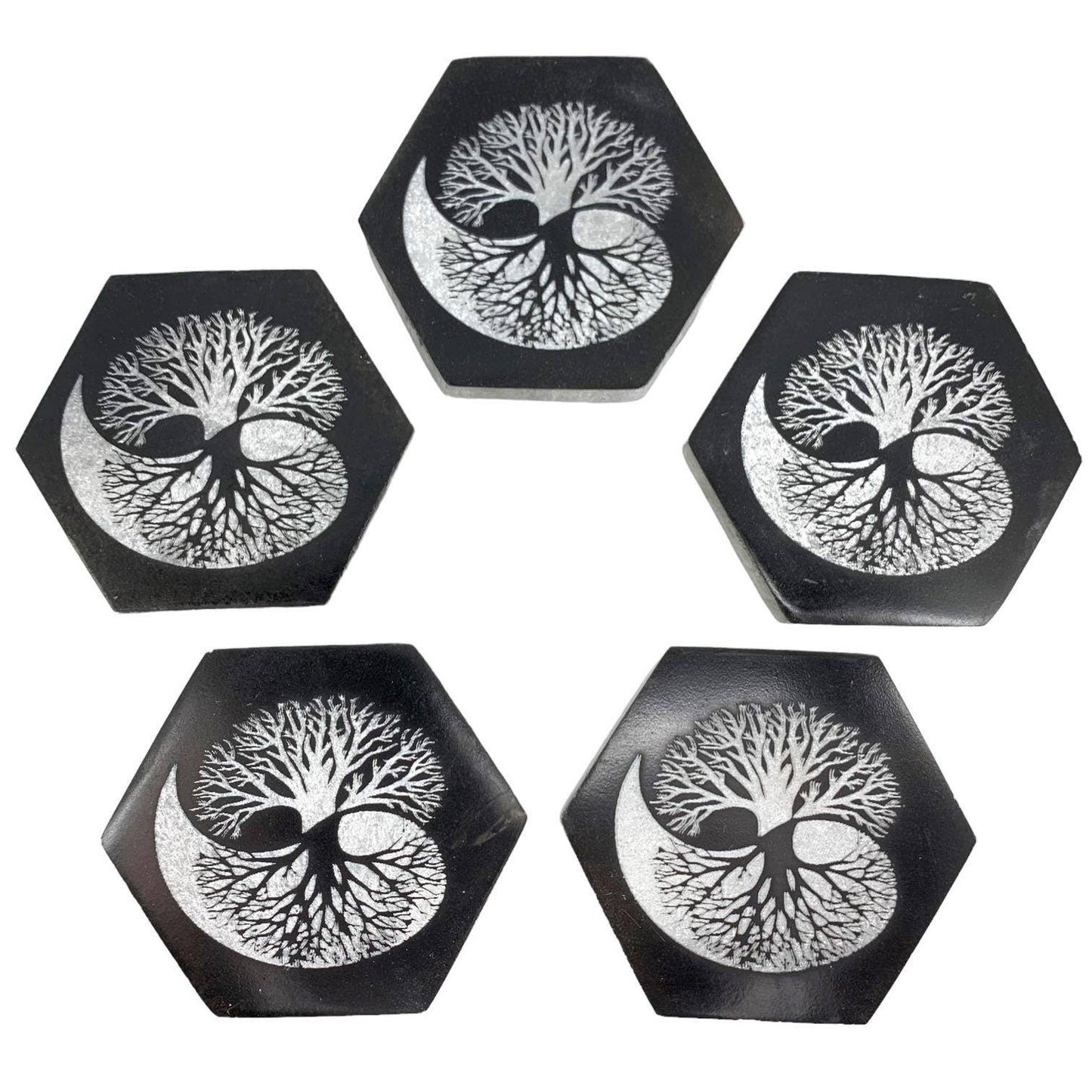 Selenite Tree Of Life Plate: Option 1 -BUY 1