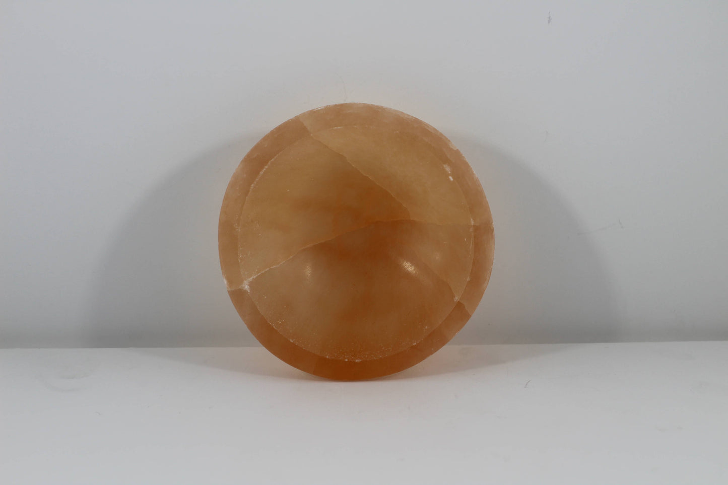 Orange Selenite Bowl Round 9-10cm
