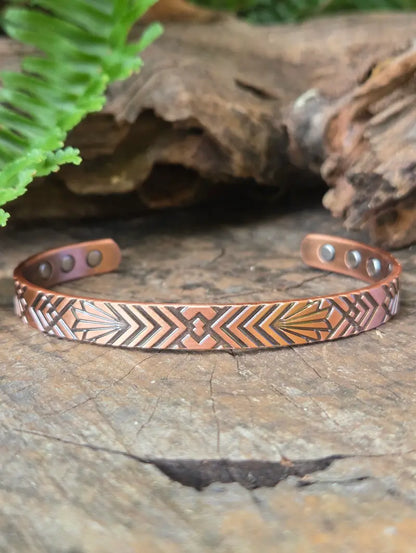 Magnetic Pure Copper Bracelet - Geometric