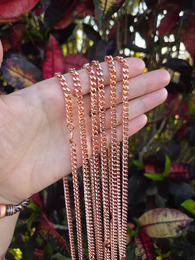 Pure copper chain necklace Australia 