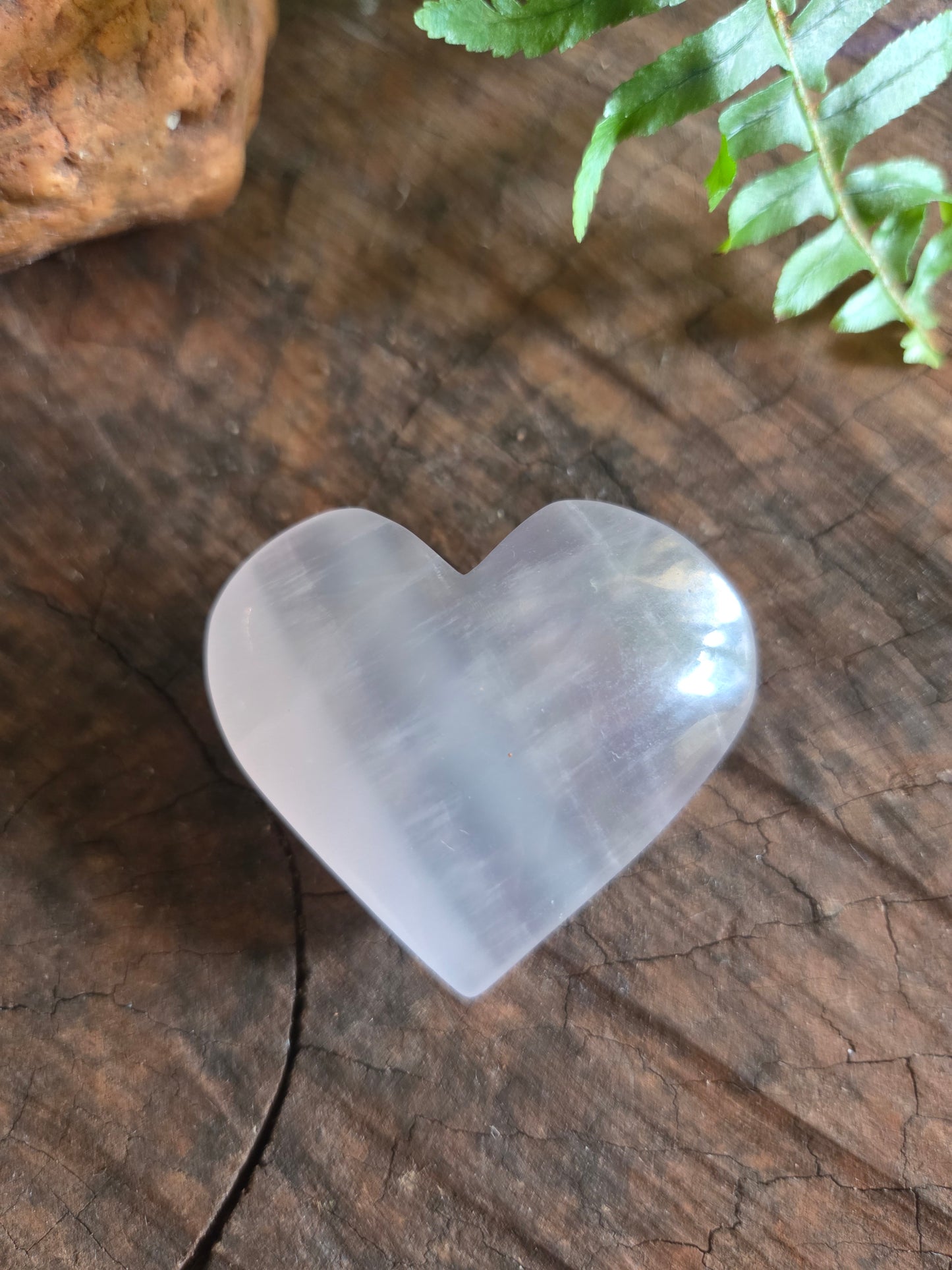 Rose Quartz Heart Carving