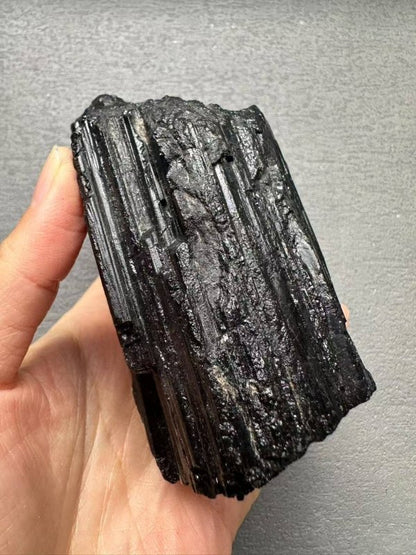 AAAAA Top Quality Large Natural Raw Black Tourmaline Crystal - Crystals Australia
